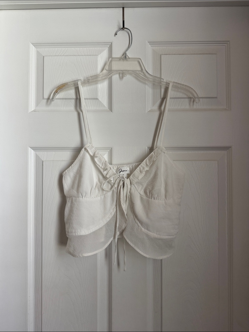 White Tie-Front Camisole Top